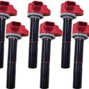 6PCS ARKAUTO HIGH PERFORMANCE RED TOP IGNITION COIL 880615T01 339880615T01 8M0039809 19005251 FOR MERCURY 75 80 90 100 115 EFI MERCURY VERADO OUTBOARD 135 150 175 200 225 250 275 300 350 400