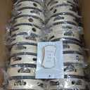 24 Set 6 Inch Tambourine for Adults Wooden Hand Held Drum with Metal Jingles, Gift Tags, White I Love You Printed Ribbon Percussion Gift Musical Instrument for Church Wedding Party Favor(black)