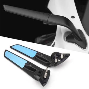 Compatible with Yamaha YZF R7 2021-2023 2024 2025/YZF R6 2017-2020 Motorcycle Accessories Black Rearview Mirrors 360 Rotatable Wind Wing Side Mirrors