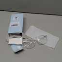 IBOANN Chic & Comfy Blue Light Glasses for Women - 3-Pack Round Frames, Screen-Ready Style with UV Protection Coating (*A1 Light Black & Leopard & Transparent)