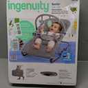 Ingenuity Nestle Vibrating Rocker, Lightweight Foldable Infant Seat with Breathable Fabric, 2-Position Recline, Mini Vibration Unit, 5-Point Harness, Travel Bag