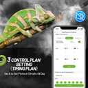 REPTI ZOO Smart WiFi Reptile Fogger with Timing, 4L Reptile Terrariums Humidifier, Fog Machine Mister for Chameleon Frog Turtle Gecko | Misting System Spray Kit for Amphibia, Plants | Linkage Control