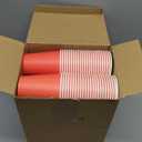 Party Solids Orange Paper Cups 9 oz Durable Disposable Cups 100 Paper Tumblers for Hot Drinks and Cold Drinks Thick 280 GSM Hot Cup for Tea & Coffee Cup To Go Fun Colors for Parties & Events