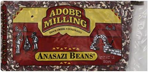 Adobe Milling Anasazi Dried Beans, 16 Ounces (Pack Of 24)
