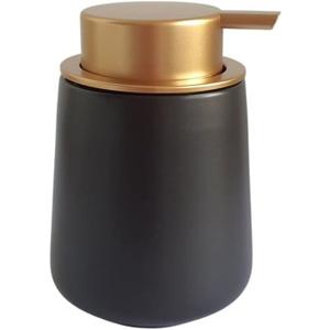 MINIMALIST CERAMIC SOAP DISPENSER (Black), 12oz