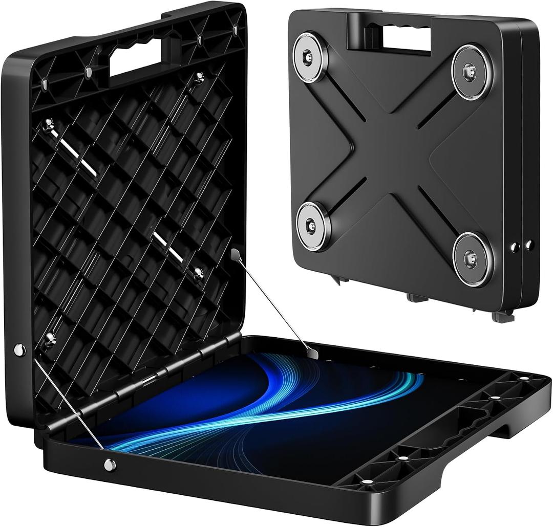 Portable Workstation, Magnetic Laptop Holder, Laptop Stand with 45 lb Capacity, Hands-Free Workstation, Attaches to Almost Any Metalsurface
