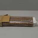 Cordless Bamboo Roman Shades for Windows, Blinds Size (34 1/2" W  48" H) Colour (Highfield Teak) Fits Windows (34 3/4" W  48" H)