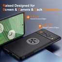 JAME for Google Pixel 7 Pro Case, Slim Fit Case with Invisible Ring Kickstand, Military Grade Drop Tested, Dual Layer Shockproof Protective Phone Case for Pixel 7 Pro 6.7", Black