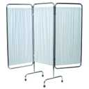 Grafco 3-Panel Medical Privacy Screen with Wheels - Folding & Rolling Room Divider