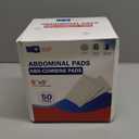 GauzeCare Sterile Abdominal- ABD Combine Pads| 50-Pack, 5 x 9 Inches| Extra Absorbent & Thick, Individually Wrapped Wound Dressing, First Aid Pads| Surgical-Grade, Nonstick- for Heavy Leakage, Post Op