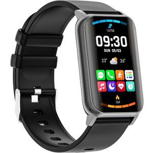 Smart Watch for Men Women (Answer/Make Calls), 1.57" Curved Screen Fitness Tracker, smartwatch with 24/7 Heart Rate/Sleep Monitor, Two Straps Activity Trackers, Compatible with Android & iOS