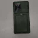 SSLOTSCASE for Samsung Galaxy S25 Ultra Case with 2X Screen Protector, Card Holder & Camera Cover Stand & Slide Lens Cover, Multifunctional Rugged Wallet Phone Cover for Galaxy S25 Ultra, Green