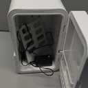 YLFU Mini Fridge for Bedroom, 6L Skincare Fridge with Dimmable LED Light Mirror for Dorm & Office, Portable Cooler & Warmer Small Compact Refrigerator for Skincare, Makeup and Cosmetics, White