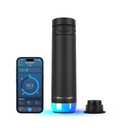 Hidrate Spark PRO 2 Smart Straw Water Bottle  21 oz Insulated Stainless Steel, Tracks Water Intake, Glows & Beeps For Drink Reminder, Bluetooth Sync to App, BPA-Free, Black (with Apple Find My)