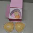 Muse Saga Push Up Sticky Bra Inserts Hypoallergenic Reusable Sticky Bra Pads & Breast Enhancers for Women, Sweat Resistant, Small