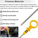 12610053 Engine Oil Dipstick Indicator, Compatible with Chevrolet GMC Cadillac Hummer Isuzu Engine Oil Fluid Level Dip Stick Replaces 8125748880 917-377