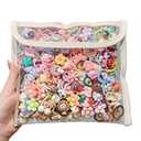 ALTALIVA 100Pcs Baby Hair Ties Cute Elastic Hairbands No Damage Multicolor Small Ponytail Holders for Baby Girls Toddlers Kids