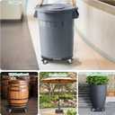 W B D WEIBIDA 2 Pack Plant Caddies with Wheels Heavy Duty 440 lbs Capacity, Rolling Plant Stand for Large Planter and Pots Indoor Outdoor, Garden Round Dolly with Lockable Casters