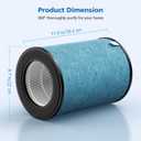 HP301 Replacement Filter for Shark HP302 HP301 Air Purifier NeverChange Max