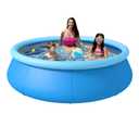 Inflatable Swimming Pool, Round Inflatable Pools Adult Above Ground, Blow up Pool, Top Ring Summer Water Party Pools, Outdoor Pools for Backyard Family Size