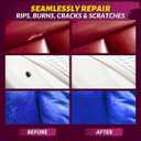 COCONIX White Leather & Vinyl Repair Kit for Furniture, Auto Seats & Marine