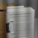 OlarHike 97QT Stackable Storage Bins with Lids - Folding Storage Box with Doors and Wheels, Collapsible Plastic Storage Drawers for Closets and Organization, Garage, 5 Pack Cubes