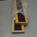 SpaceAid 30" Wide Kitchen Shelf Organizer for Stove, Magnetic Bamboo Spices Shelf for Home Stove Kitchen Storage Organization (Fit for Flat Top Only)