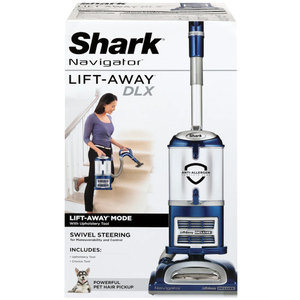 Shark NV360 Navigator Lift-Away Deluxe Upright Vacuum with Large Dust Cup Capacity, HEPA Filter, Swivel Steering, Upholstery Tool & Crevice Tool, Blue