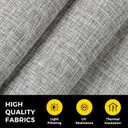 UNISHADES no Drill Cordless Roman Shades for Windows, 38" W × 64" H - Light Filtering - Linen - Grey