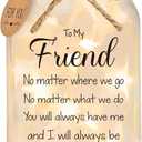 Friendship Gifts for Women, Best Friend Birthday Gift Jar Light Christmas
