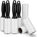 480 Sheet Extra Sticky Lint Roller - Pet Hair Remover for Clothes - 4 Handles + 8 Refills Pack