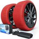 C-Hopetree Snow Socks for Tires, Superior Grip Alternative for Snow Chain, Anti-skid Tire Traction Device for Cars and SUVs, XL-Large, Pack of 1