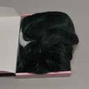 LOSMOEER Dark Green Wig with Bangs Short Wavy Wigs for Women Shoulder Length Curly Bob Wigs Heat Resistant Synthetic Wigs for Halloween Cosplay Daily Party Use (14 Inch)