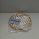 Round Rattan Tray with Mother of Pearl Inlay, Rattan Serving Tray for Coffee, Bread, Fruits, Decorative Wicker Tray for Table Decor, Home Decor, Kitchen Island Decor(Black Checkerboard, 11.8")