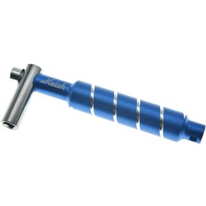 Dopro Standard Drum Tuning Key Wrench with Steel Rod Drum Tuner Key for Acoustic and Electronic Drums 〝L〞Style Blue