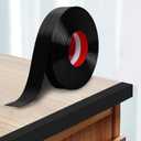 Storystore Wall Corner Protector Moulding Trim 1.6 in x 23 Ft,Peel and Stick Corner Moulding Trim, Self Adhesive Corner Guards Edge Protector for Wall Edge Corner, Countertop,Black