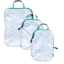 Alameda Compression Packing Cubes for Travel with See Through Mesh - 3 Set Packing Cubes for Carry on Suitcase, Lightweight Luggage Organizer Bags for Travel Essentials