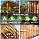 #9 x 1-1/2" SD Connector Screws, 500 pcs 1/4" Hex Drive Heavy-Duty Joist Hanger Screws for Decking,Framing, and Wood-to-Wood Connections, Mechanical Galvanized