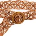 Suyi Boho Belt for Women Braided Woven Belts Bohemian Waist Belts for Dress (Brown 1)