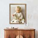 16x20 Picture Frame, Natural Woodgrain Brown 16 x 20 Poster Frame for Horizontal or Vertical Wall Mounting, 1 Pack