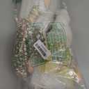 DN DECONATION 7.48" Plush Gnome Christmas Decorations, Handmade Swedish Tomte Elf Figurines, Stuffed Xmas Gnome Dolls Gifts for Holiday Shelf Tiered Tray Tabletop Home Decor (2Pcs, Gold)