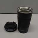 12oz Insulated Coffee Travel Mug Stainless Steel Vacuum Coffee Cup Leakproof with Screw Lid Double Wall Coffee Tumbler Reusable Thermal Cup for Hot/Iced Beverage - 380ml, Black