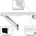 Window Air Conditioner Mounting Support Bracket, Universal AC Unit Window Stand Mount Brackets Support Up to 85 lbs Designed for 5,000 to 10,000 BTU A/C Units