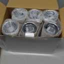 6 Pack Stainless Steel Skinny Tumbler, 20 OZ Double-Insulated Water Tumbler Cup with 6 Straw and 3 Brush, Vacuum Travel Mug Gift for Hot Cold Drinks with Cleaning(White)