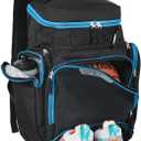 Goloni Basketball Backpack,Large Sports Bag with Ball Compartment & Shoe Compartment for Basketball, Soccer, Volleyball,Gym (Sky blue)