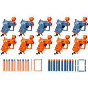 NERF Elite Ace SD-1 Party Pack, 10 Blasters, 20 Darts, 8 Year Old Boys & Girls & Up (Small)