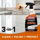 Weiman Complete Countertop Clean & Protect Kit - For Granite, Marble, Quartz & Stone - Granite & Stone Cleaner and Polish - 24 oz, Granite & Stone Sealer -24 oz