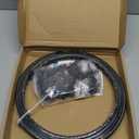 TOKPLNU Ceiling Curtain Track, 12 Ft Black Flexible Bendable Curved Curtain Rail Wall Mount Sliding Ceiling Track System Set for Bay Window, Room Divider