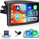 Inefala [2+64GB] Car Stereo for Toyota Sienna 2004 2005 2006 2007 2008 2009 2010 with Wireless Carplay Android Auto, 9 Inch HD Touchscreen with GPS WiFi Bluetooth FM/RDS Radio SWC Backup Camera MIC