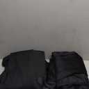 SNITIE Black 108 in Long Velvet Curtains with Back Tab and Rod Pocket Thermal Insulated Soft Privacy Light Filtering Velvet Drapes for Bedroom and Living Room, Set of 2 Panels, 52 x 108 Inches Long